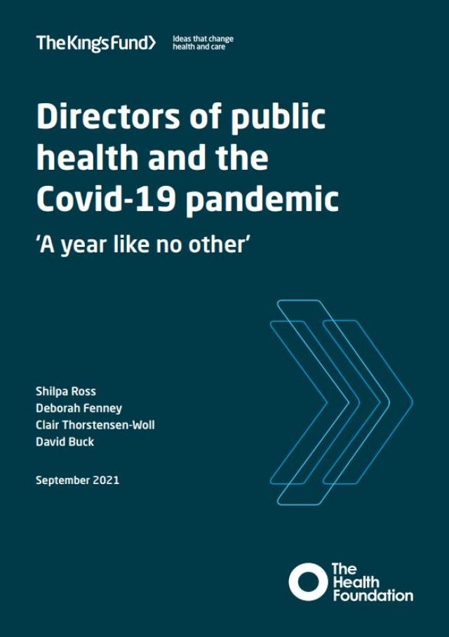 Front cover image of Directors of Public Health report
