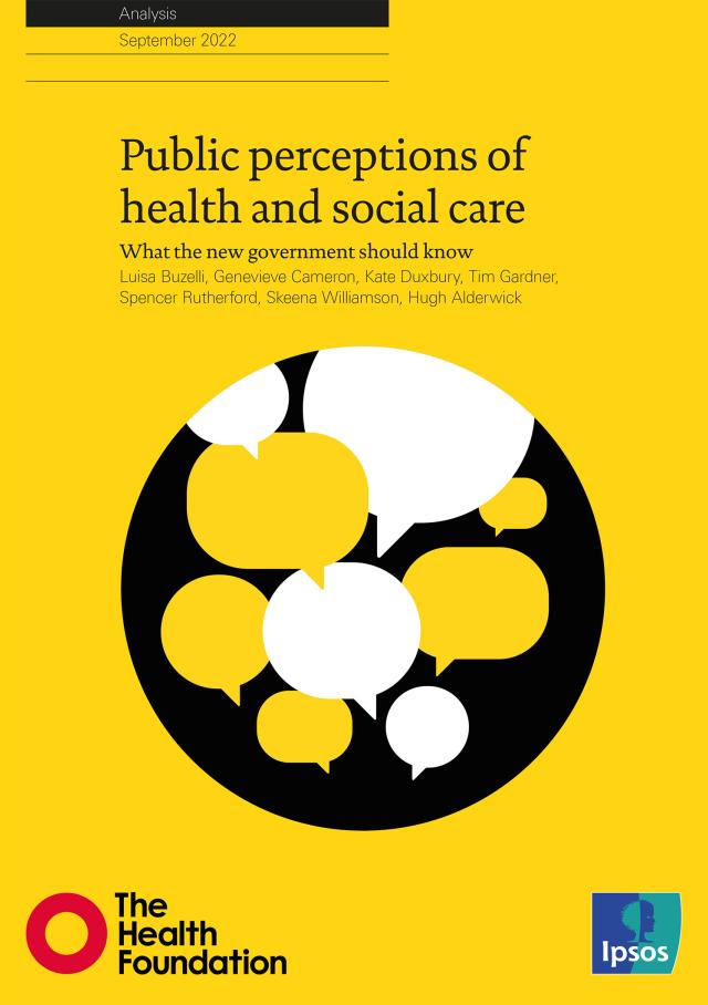 Public perceptions of health and social care