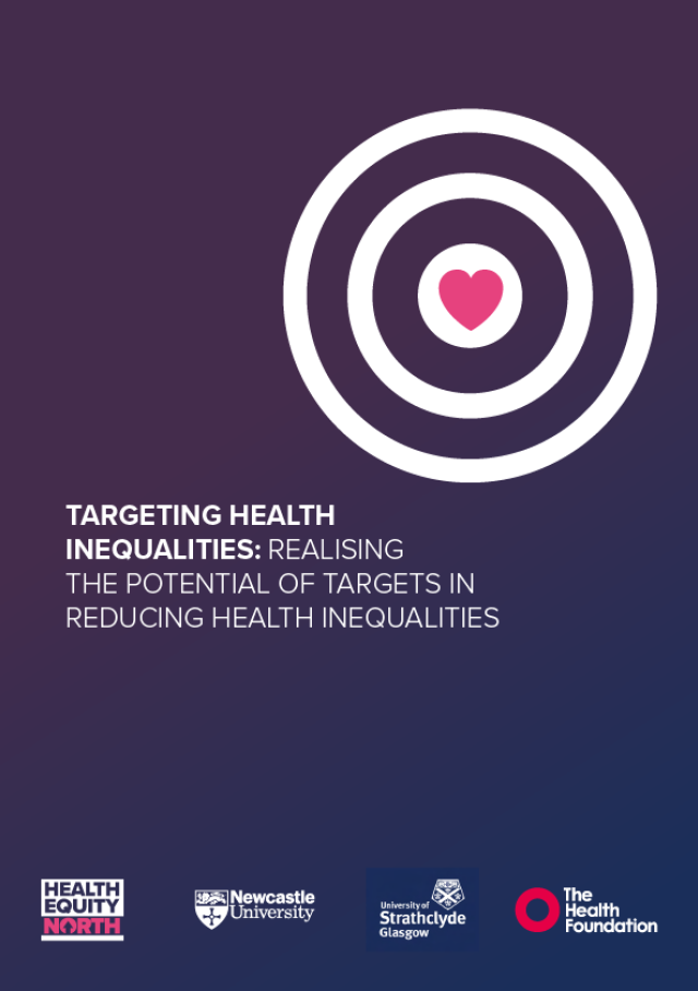 Targeting health inequalities - realising the potential of targets in addressing health inequalities 