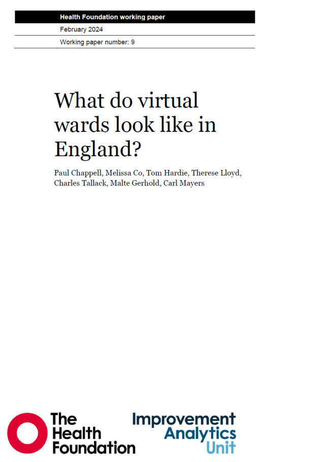 What do virtual wards look like in England?