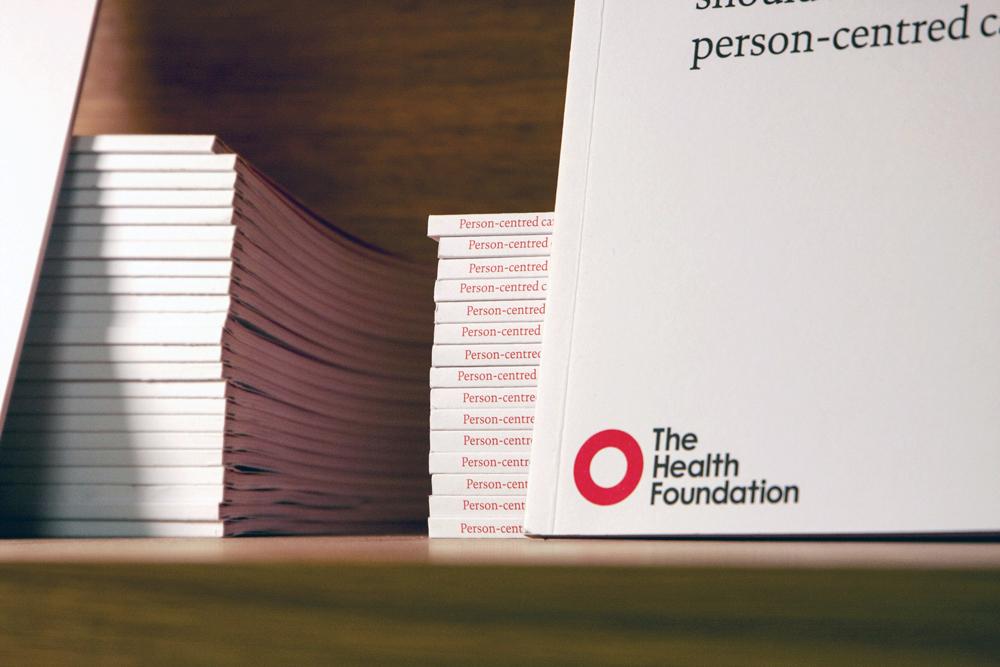 A stack of Health Foundation quick guides