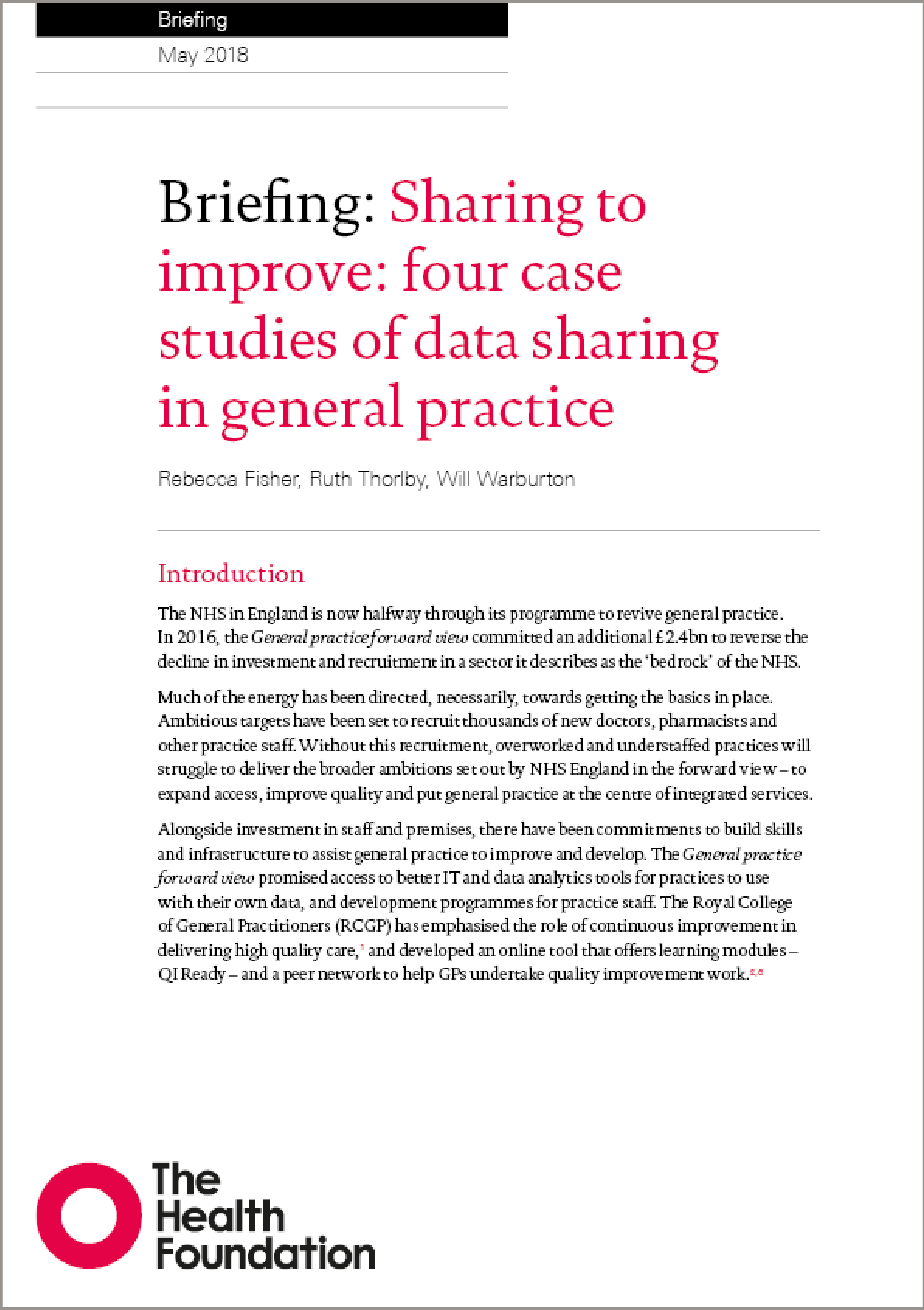 case study data sharing