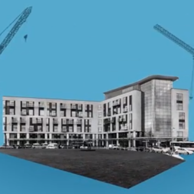 Graphic of hospital building