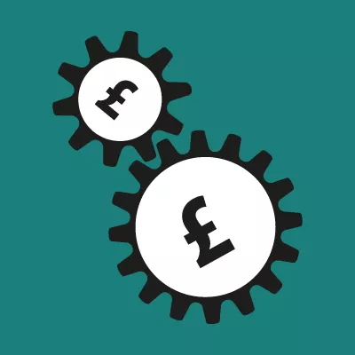 Graphic showing two coins