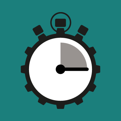 Graphic of stopwatch