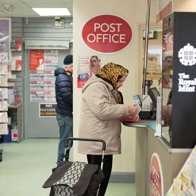 People at the post office