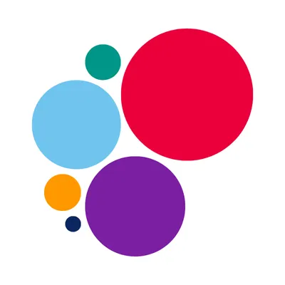 Abstract graphic of bubble chart