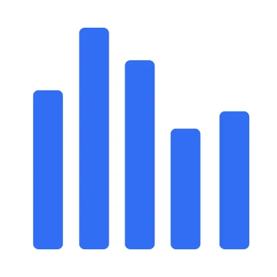 abstract graphic of a column chart