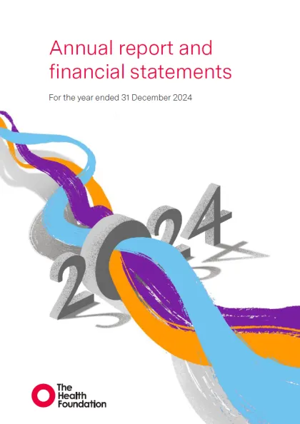 Health Foundation annual report and financial statements 2024