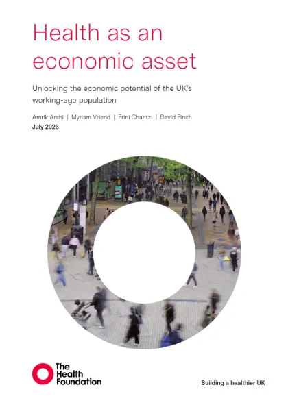 Report: Health as an economic asset